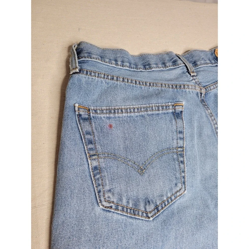 Levis Jeans 550 Mens 34 Light Wash Denim Relaxed Fit 34X31 *